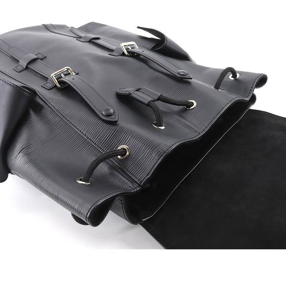 Louis Vuitton Epi Christopher PM Backpack Rucksack Leather Noir - Picture 5 of 8